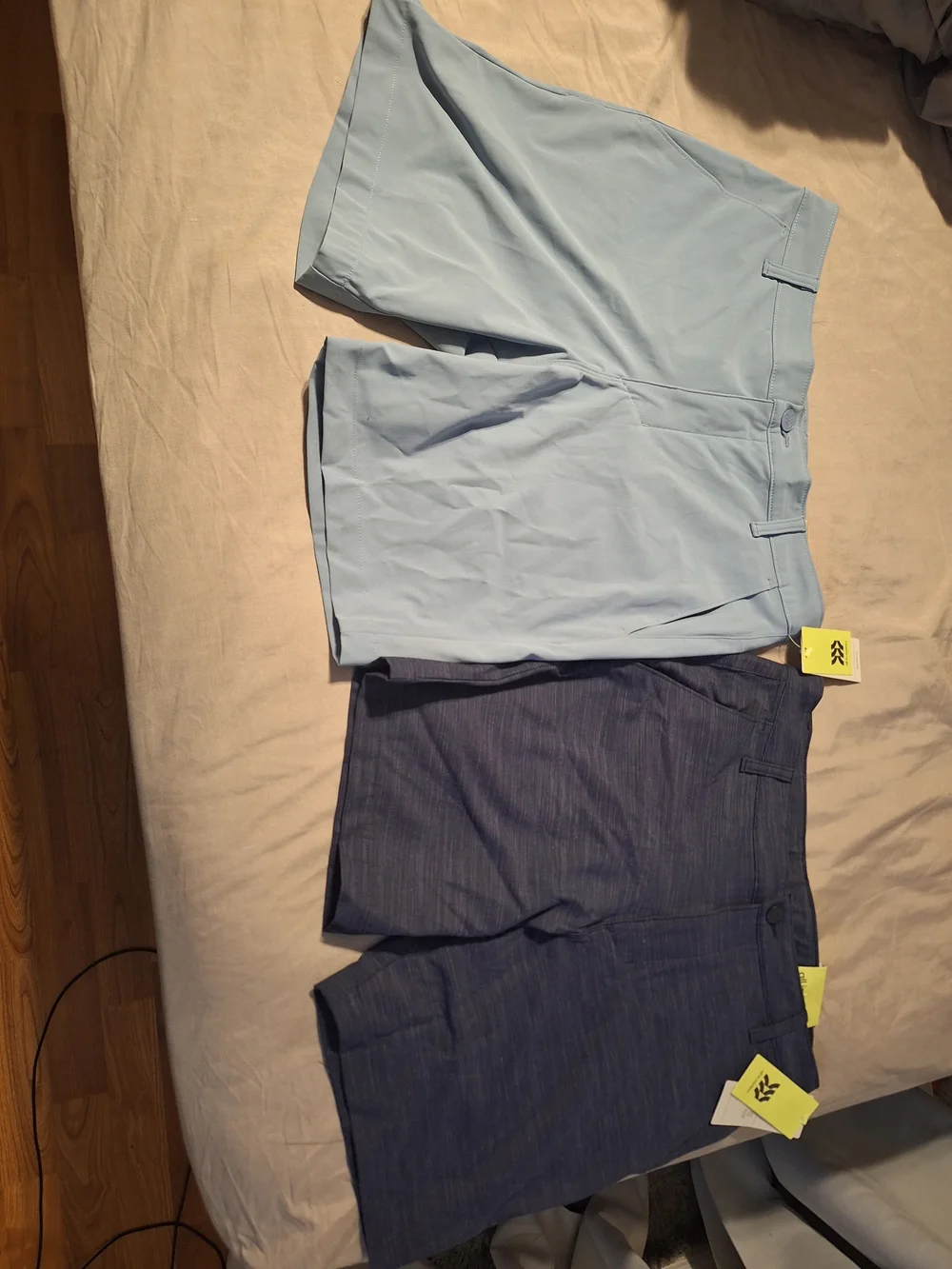 SET OF TWO all in motion Light Blue and Navy Active Shorts - 30